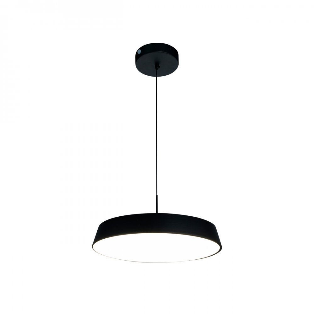 Круглая светодиодная подвесная люстра 70Вт 3000-6000К «Simply» 10301/1LED Black