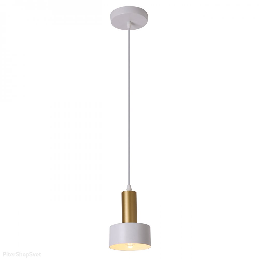 Бело-золотой подвесной светильник «SAGITTA» 1111/1S White