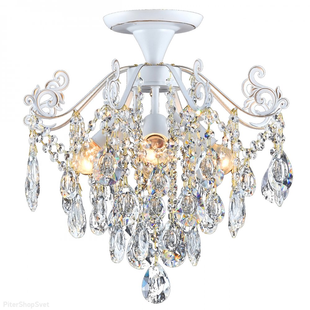 Потолочная люстра с хрусталём «KELLY» 1123/4PL