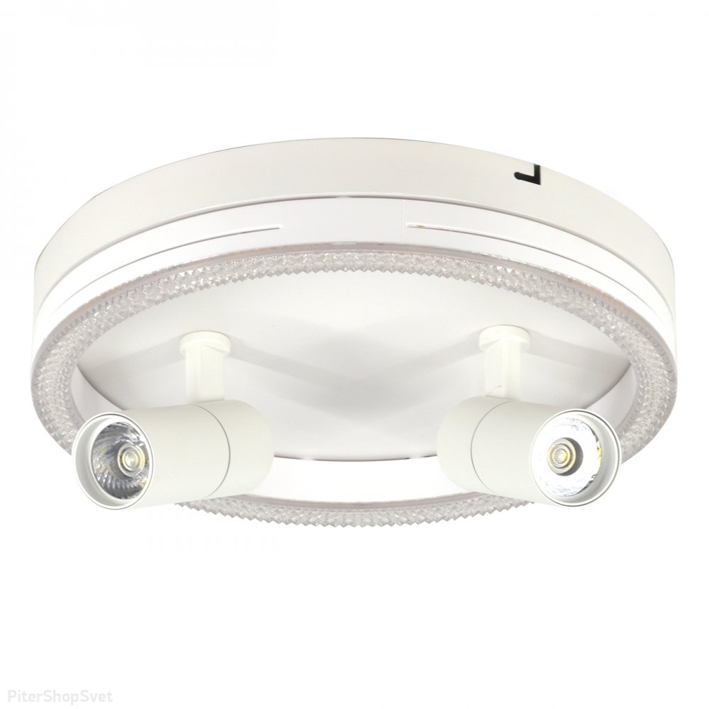 Двойной спот с подсветкой «20044LED» 20044SMA/03LED WH