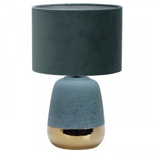 Голубая керамическая настольная лампа «Hestia»