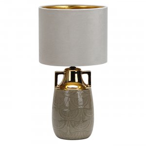 Керамическая настольная лампа с абажуром «Athena»