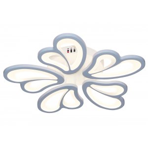 Белая светодиодная потолочная люстра с пультом «LINDA»