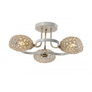 Потолочная люстра бело-золотого цвета