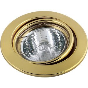 Встраиваемый поворотный светильник золотого цвета «Modena»