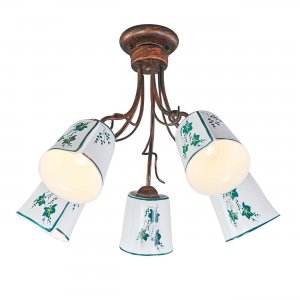 Потолочная люстра с керамическими плафонами «Albero»