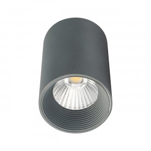 Серый 8Вт накладной потолочный светильник цилиндр 36 град 4200K «Техно»