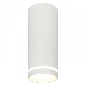 Белый накладной потолочный светильник цилиндр 12Вт 4200К