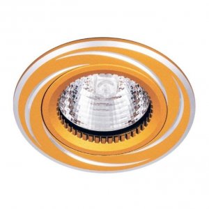 Встраиваемый светильник золотого цвета с узором «VENETO»