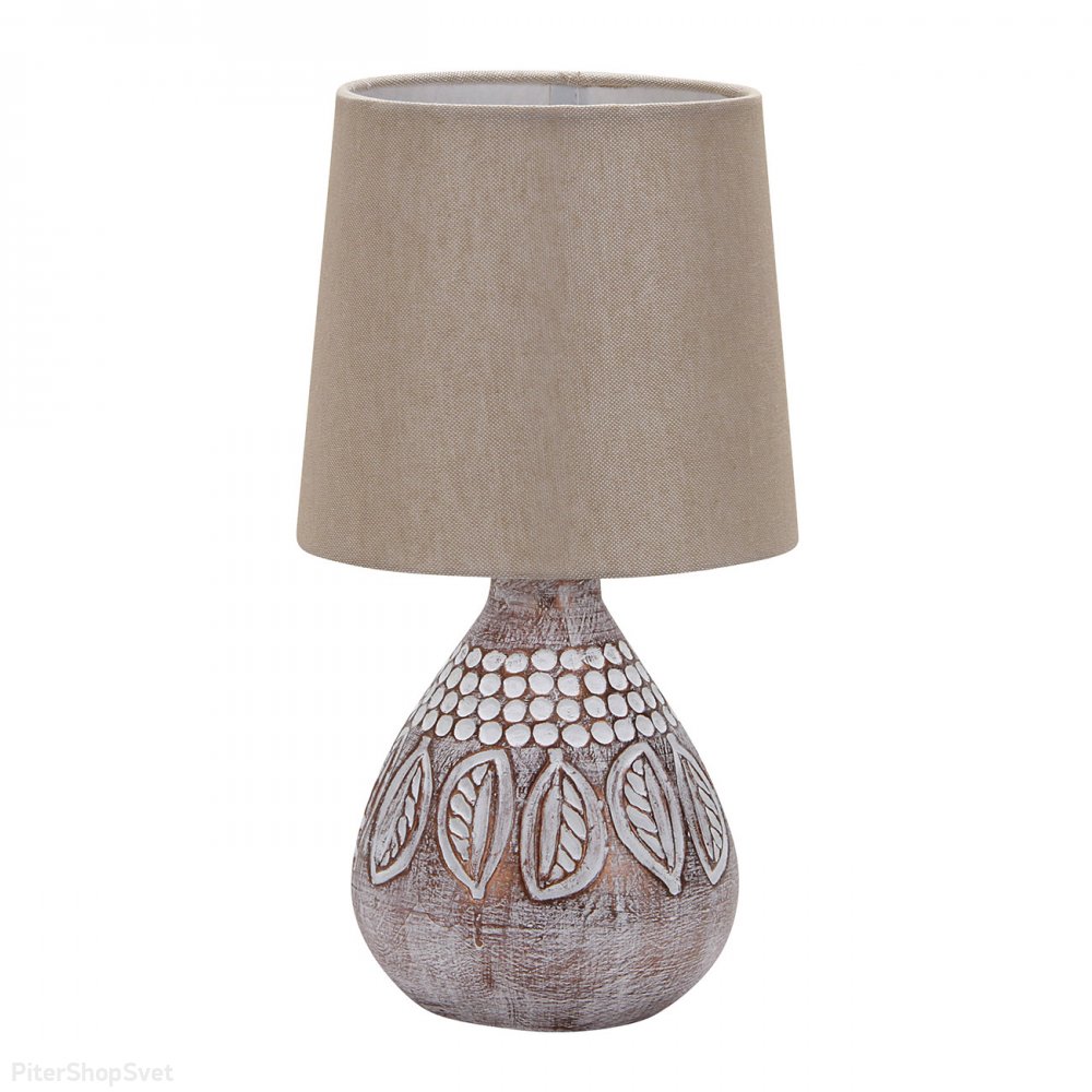 Керамическая настольная лампа «Natural» 6006/1L Brown