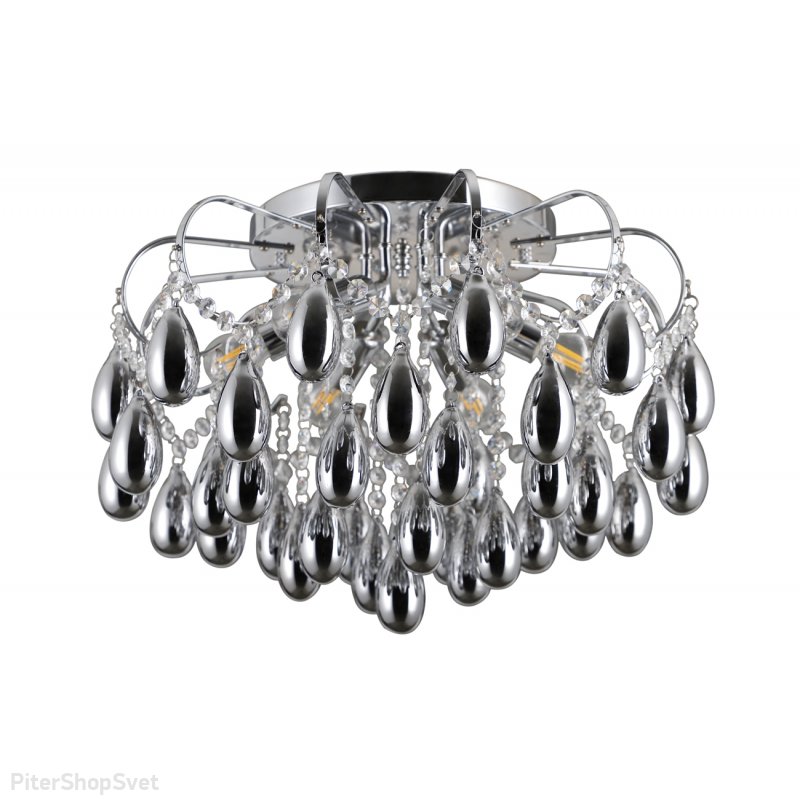 Потолочная люстра с дымчатыми подвесками 660/6P