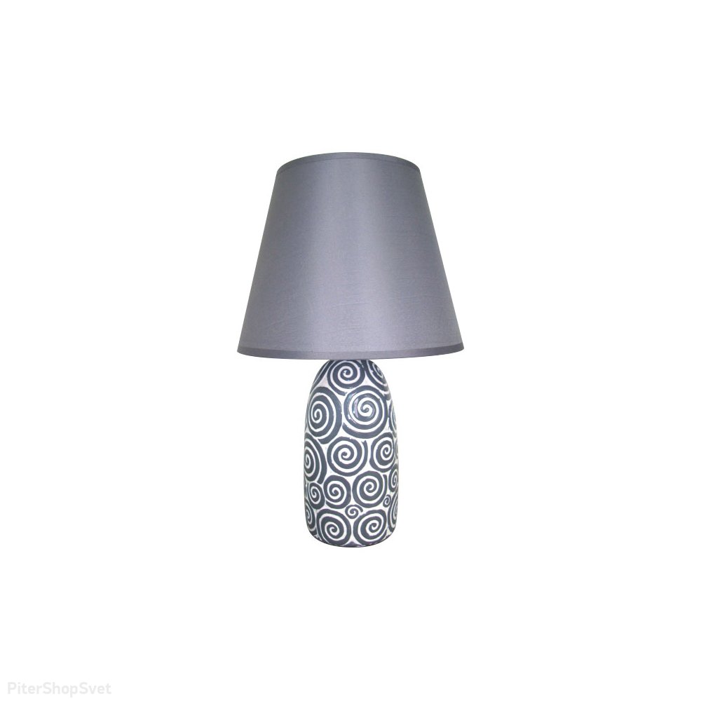 Керамическая настольная лампа «Natural» 699/1L Grey