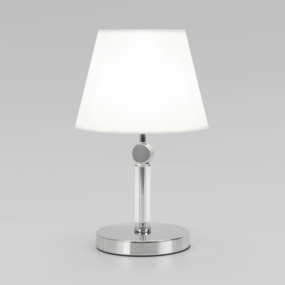 Настольная лампа, хром/белый «Conso» 01145/1 хром
