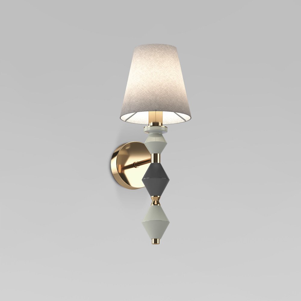 Настенное бра с керамическим декором «Olaria» 103012 латунь