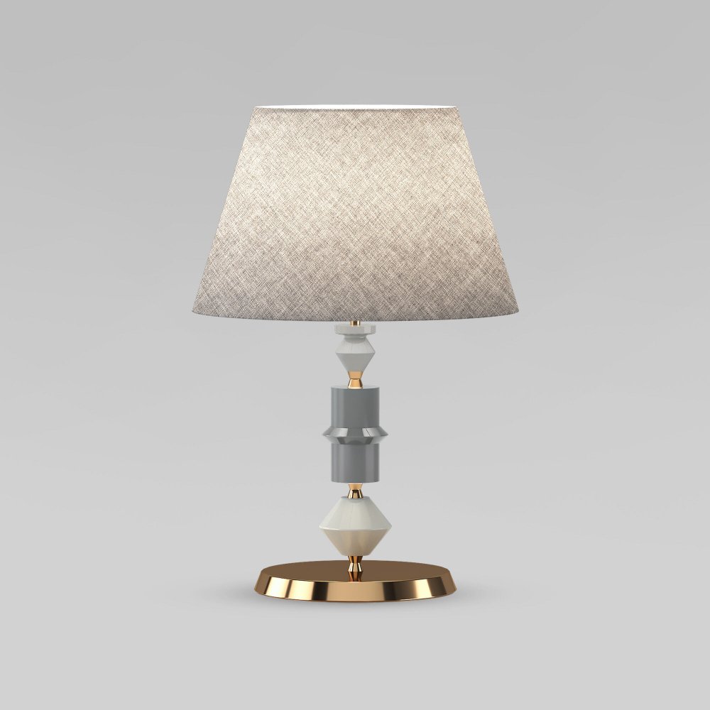 Настольная лампа с керамическим декором «Olaria» 108012 латунь