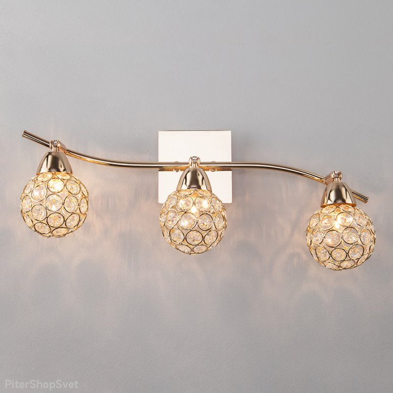 Тройной спот с выключателем «Mirage» 20042/3 золото