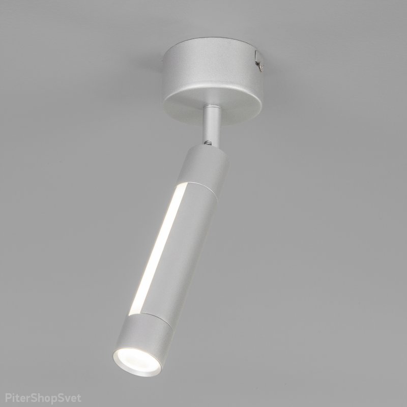 Спот серебряного цвета с подсветкой «Strong» 20084/1 LED серебро