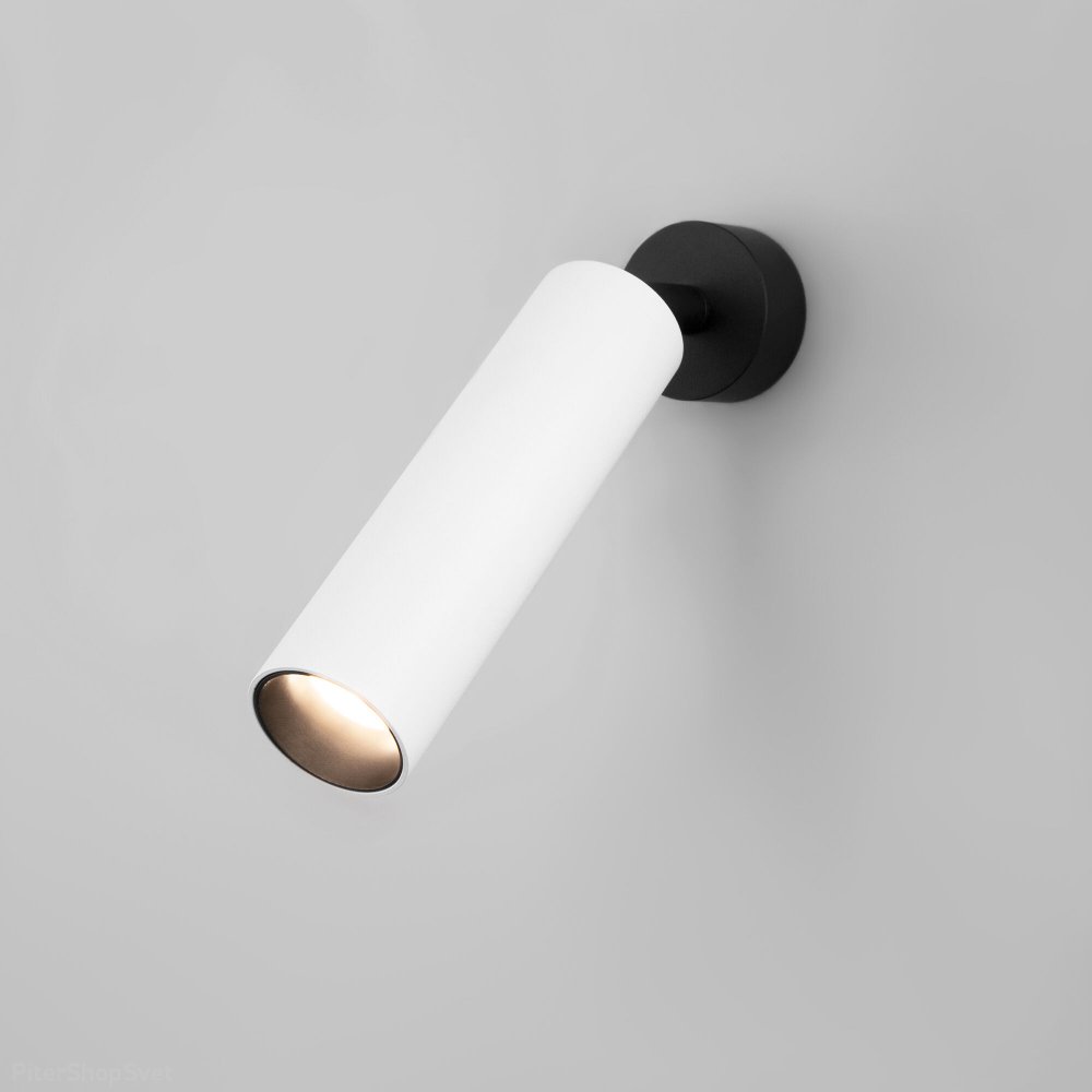 Бело-чёрный поворотный светильник спот 8Вт 4200К «Ease» 20128/1 LED белый/черный