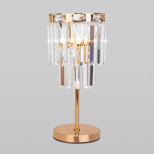 Настольная лампа с хрустальными подвесками, золотой/прозрачный «Elegante»