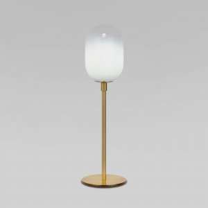 Настольная лампа с бело-прозрачным плафоном «Loona»