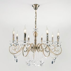 Люстра со свечами и хрустальными подвесками «Ravenna»