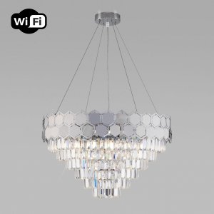 Хрустальная подвесная люстра с управлением по Wi-Fi «Ariana»