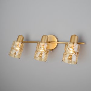 Тройной спот с выключателем «Ansa» перламутровое золото