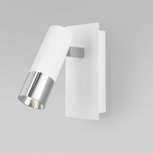 Поворотный настенный светильник спот 5Вт 4200К белый с хромом «Cast»