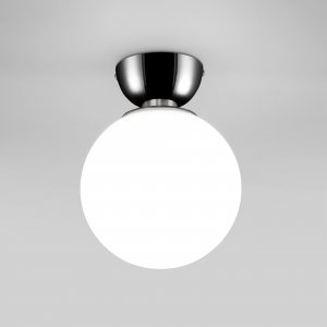 Настенно-потолочный светильник шар D18см, чёрный жемчуг/белый «Bubble»