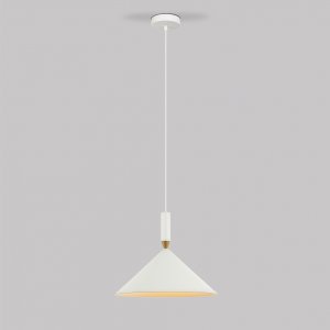 Белый подвесной светильник конус «Nippon»