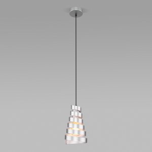 Подвесной светильник спираль серебряного цвета «STORM»