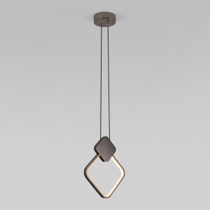 Подвесной светильник квадрат 11В 4200К чёрный жемчуг «Style»