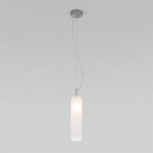 Белый подвесной светильник с плафоном цилиндр «Siesta»