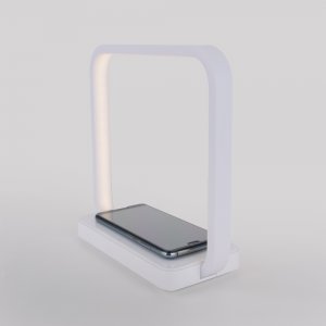 Светодиодная настольная лампа с беспроводной зарядкой QI «Frame»