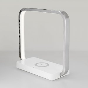 Светодиодная настольная лампа с беспроводной зарядкой QI «Frame»