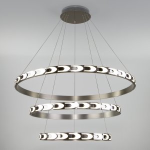 Светодиодная подвесная люстра три кольца с пультом «Chain»