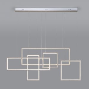 Светодиодная подвесная люстра из квадратов с управлением по Wi-Fi «Smart Direct»