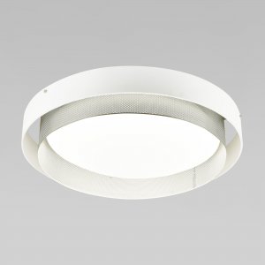 Умный круглый потолочный светильник 50Вт 3300,4200,6500К белый/серебро «Imperio»