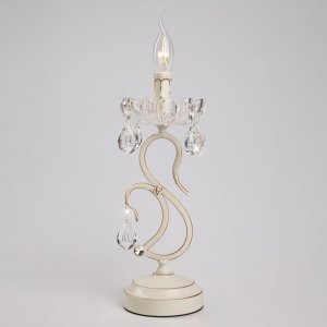 Настольная лампа свеча «Etna» 12205/1T белый Strotskis