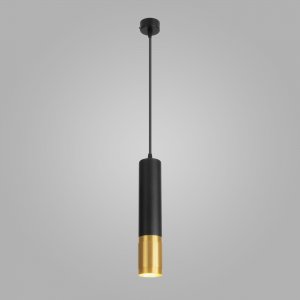 Чёрно-золотой подвесной светильник цилиндр «Tony»