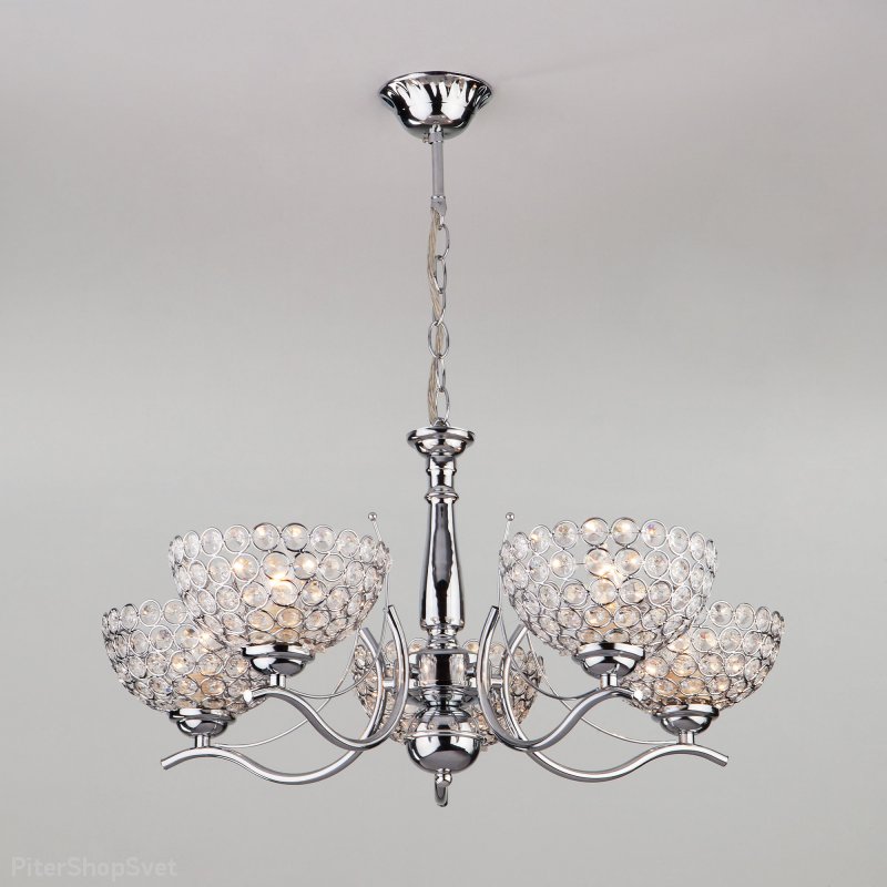 Подвесная люстра «Mirage» 30119/5 хром