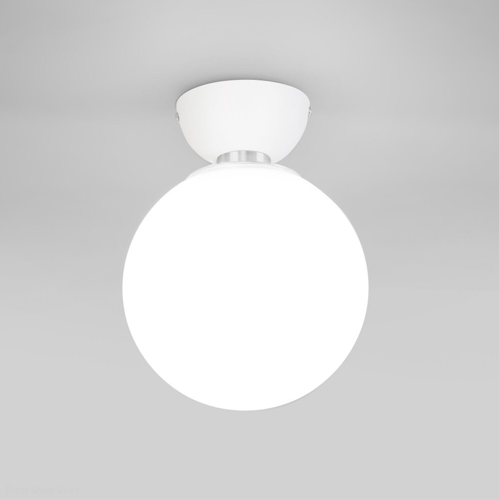 Настенно-потолочный светильник шар D18см, белый «Bubble» 30197/1 белый