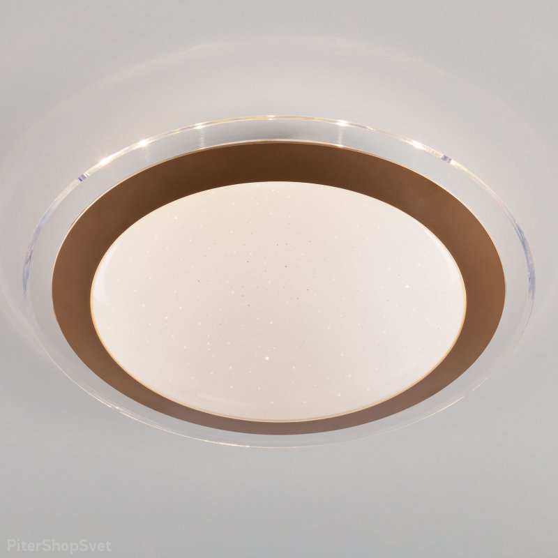 Светодиодный светильник с пультом «Fusion» 40002/1 LED матовое золото 28W