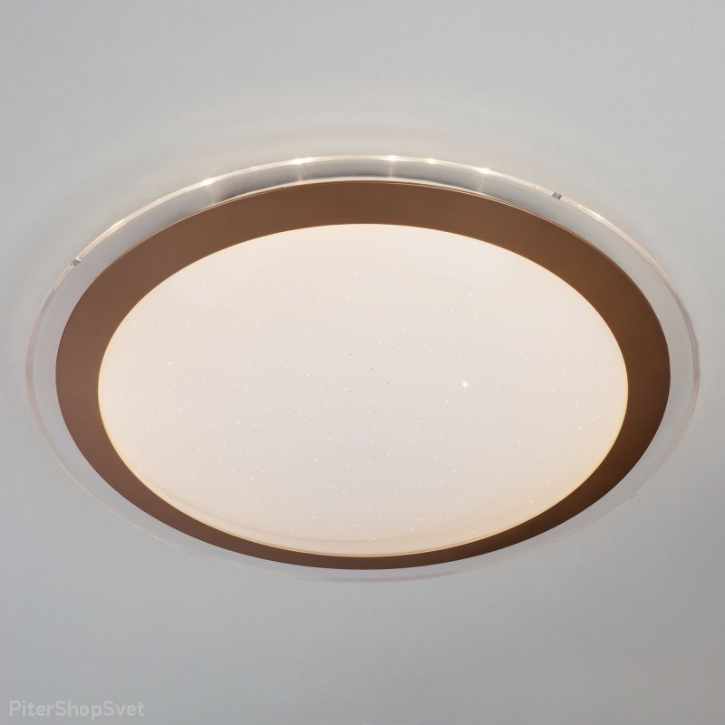 Светодиодная потолочная люстра «Fusion» 40003/1 LED матовое золото