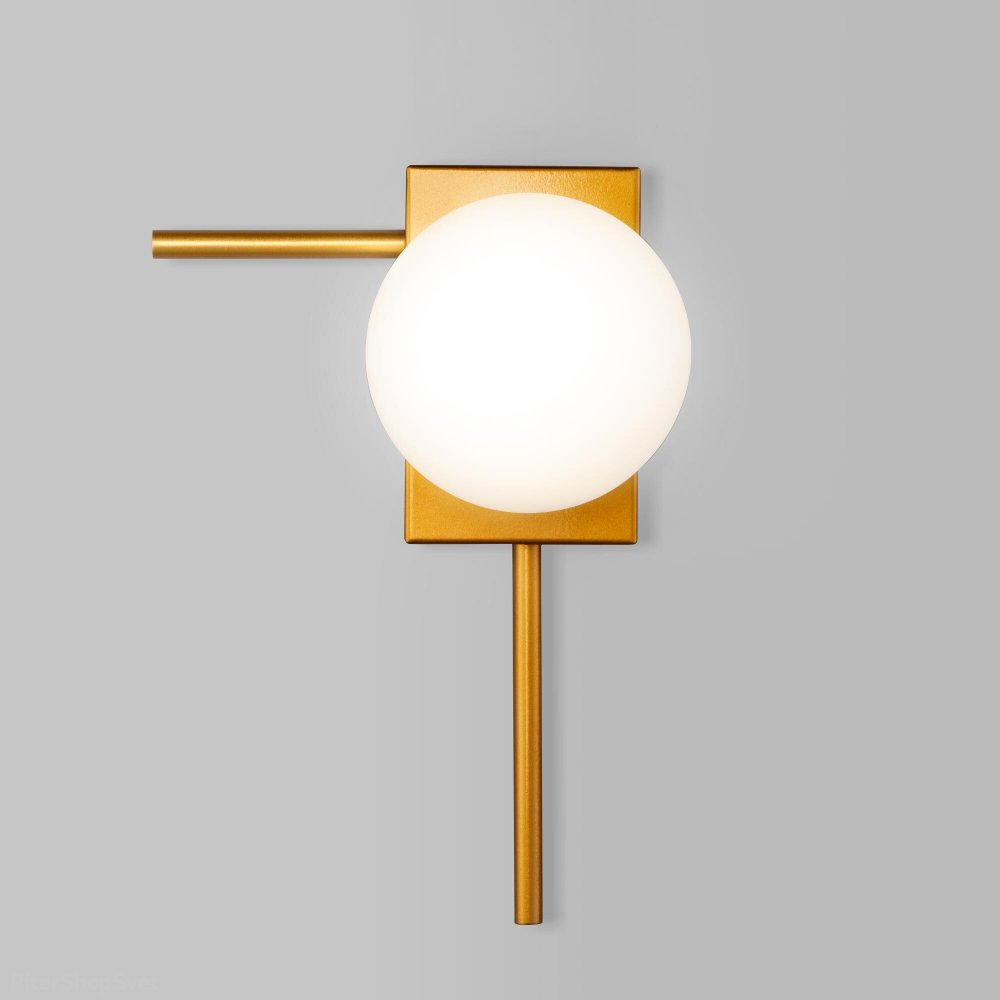 Настенно-потолочный светильник с плафоном шар, золотой «Fredo» 40036/1 золото