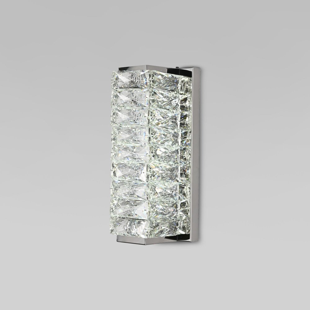 Хрустальный настенный светильник 6Вт 6000К «Blitz» 40259 LED хром/ прозрачный хрусталь Strotskis