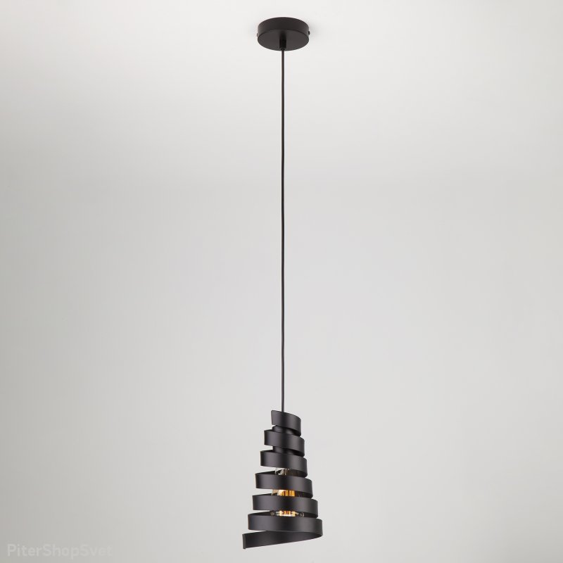Подвесной светильник спираль «Storm» 50058/1 черный