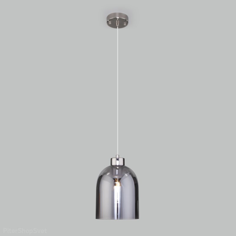 Подвесной светильник никель/дымчатый «Tandem» 50119/1 никель