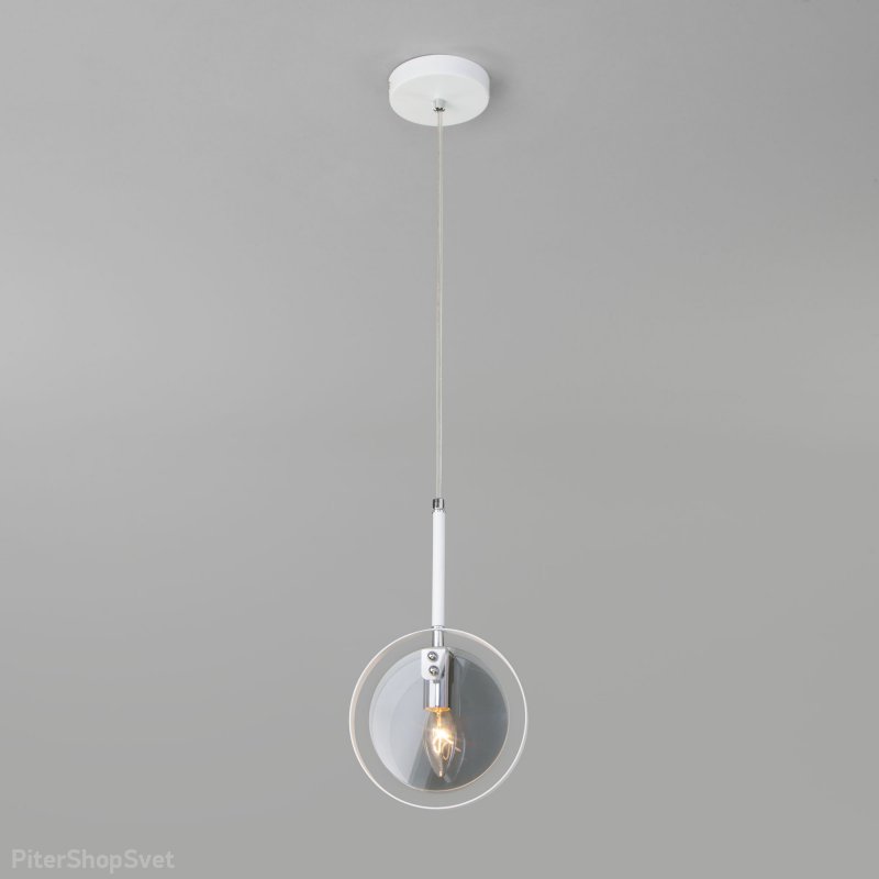 Подвесной светильник со стеклянными дисками «Gallo» 50121/1 белый