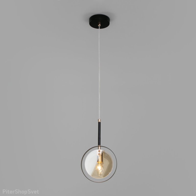 Подвесной светильник со стеклянными дисками «Gallo» 50121/1 черный